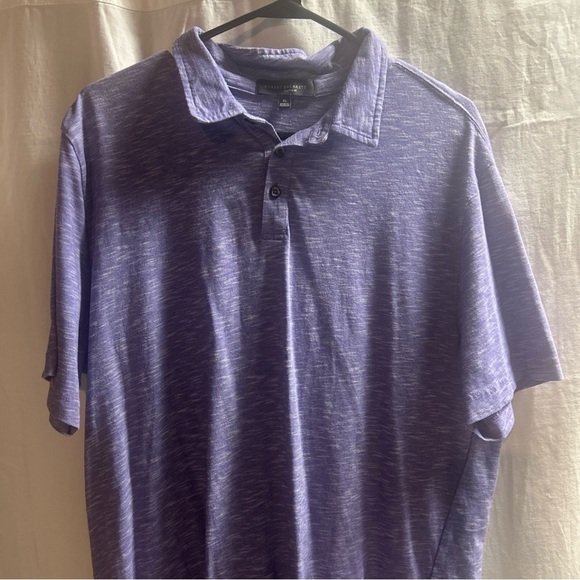 Robert Barakett Heathered Purple Polo Shirt - Picture 7 of 7